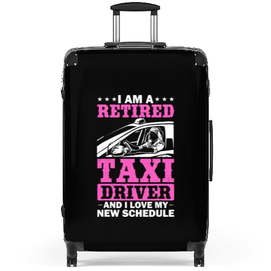 Professional Driver Cab Driver Outfit Taxi Lover Suitcases