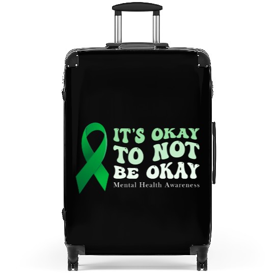 its okay to not be okay Mental Health Awareness Suitcases