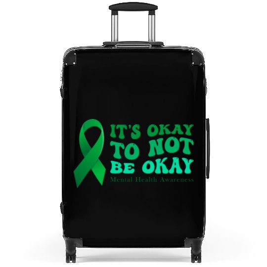 its okay to not be okay Mental Health Awareness Suitcases