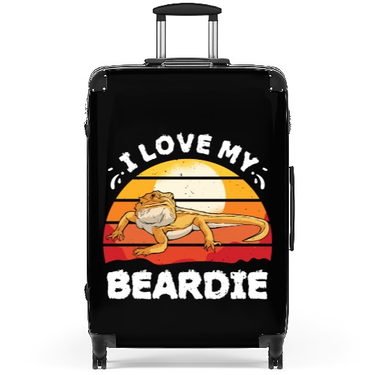 I Love My Beardie Funny Bearded Dragon Fanatic Suitcases