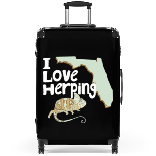 Florida Chameleon I Love Herping Suitcases