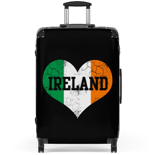 Ireland Flag Heart Irish St Patrick s Day Suitcases