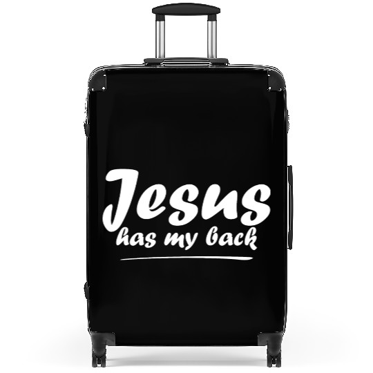 Jesus Has My Back Suitcases