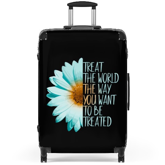 Be The Change Treat The World Suitcases