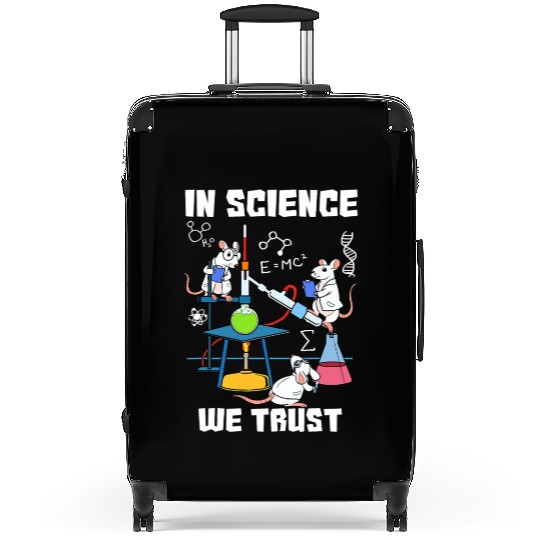 Funny In Science We Trust Laboratory Chemicals Suitcases