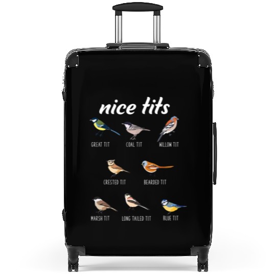 Funny Nice Tits Birdwatching Bird Watching Birding Suitcases