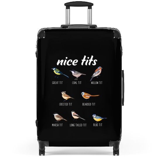 Funny Nice Tits Birdwatching Bird Watching Birding Suitcases