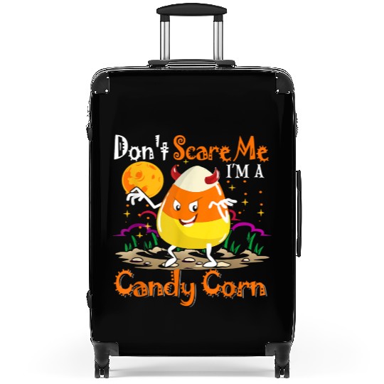 Dont Scare Me Im A Candy Corn Halloween Candy Corn Suitcases