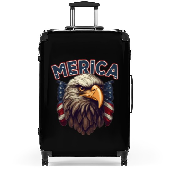 USA Independence Day 4th of July Labor Day Suitcases