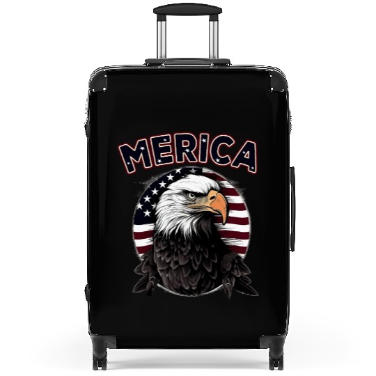 USA Independence Day 4th of July Labor Day Suitcases