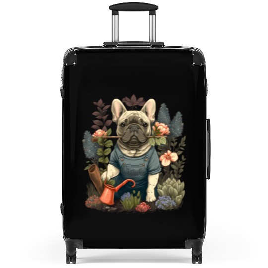 French Bulldog | Gardening Plant Love Flowers Suitcases