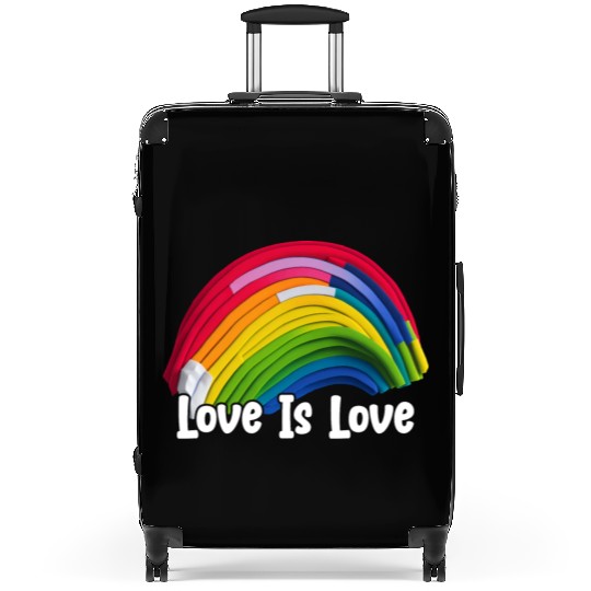 Prideful Skies LGBTQ gay pride Rainbow Love Suitcases