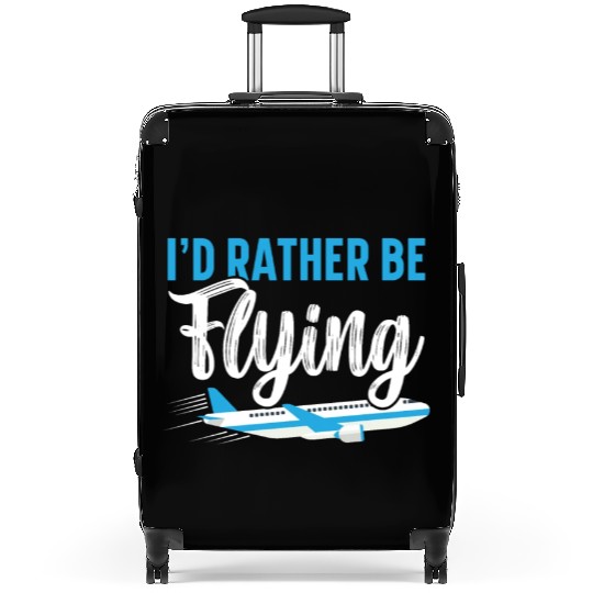 Airplane Plane Pilot Aviator Sky Flight Instructor Suitcases