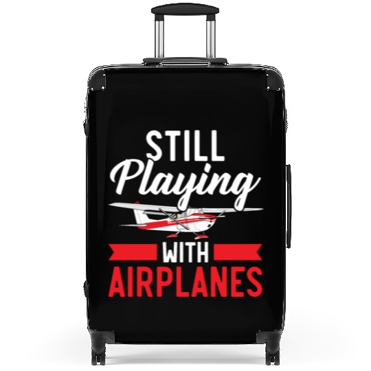 Airplane Plane Pilot Aviator Sky Flight Instructor Suitcases