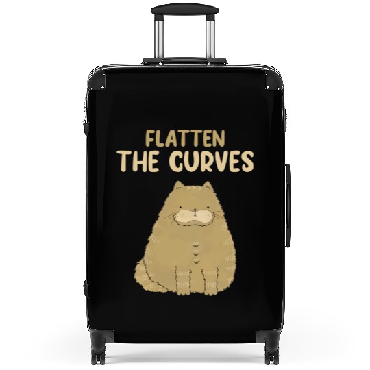 Quarantine Fast Food Flatten The Curves GYM Suitcases