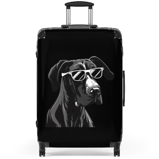 GREAT DANE WEARING SUNGLASSES CANINE Suitcases