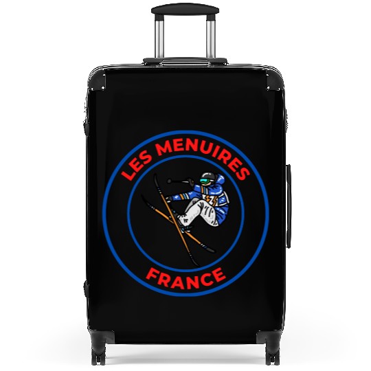 Retro Cool Skiing in Les Menuires France Souvenir Suitcases
