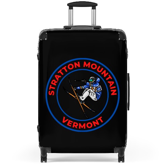 Retro Skiing Stratton Mountain Vermont Souvenir Suitcases