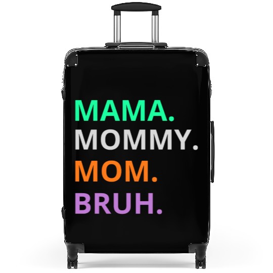 vintage international women's day mama,mommy;bruh Suitcases