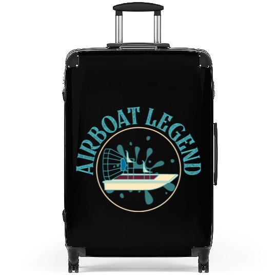 Airboat Legend Hydroplane Air Boat Propeller Swamp Suitcases