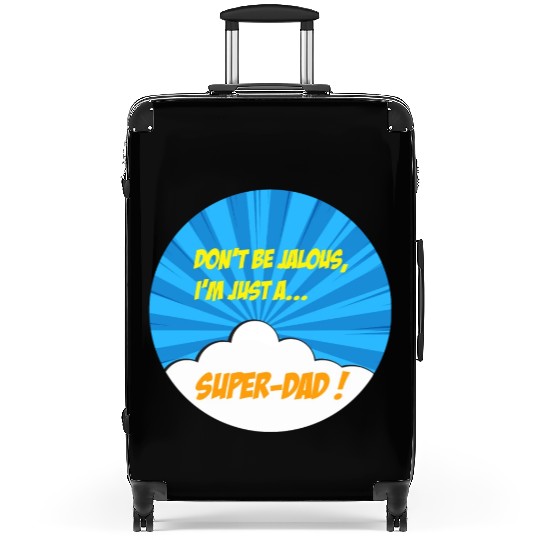 Super-dad super-hero Best dad Father's day Comics Suitcases