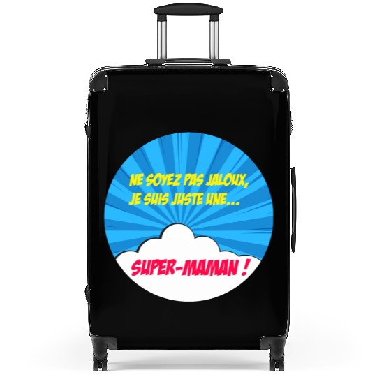 Super-mom super-hero. Best mom Mother's day Comics Suitcases