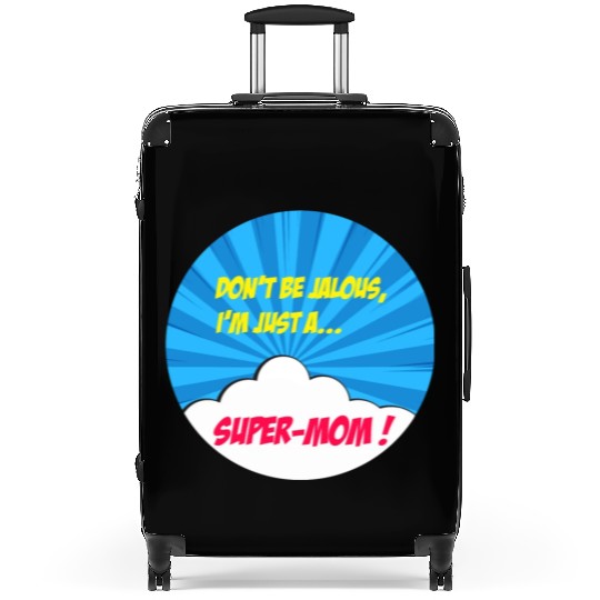 Super-mom super-hero. Best mom Mother's day Comics Suitcases