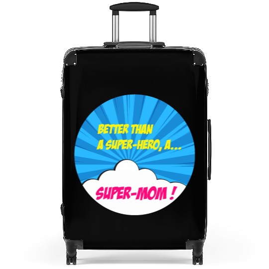 Super-mom super-hero. Best mom Mother's day Comics Suitcases