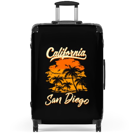 San Diego California Beach Suitcases