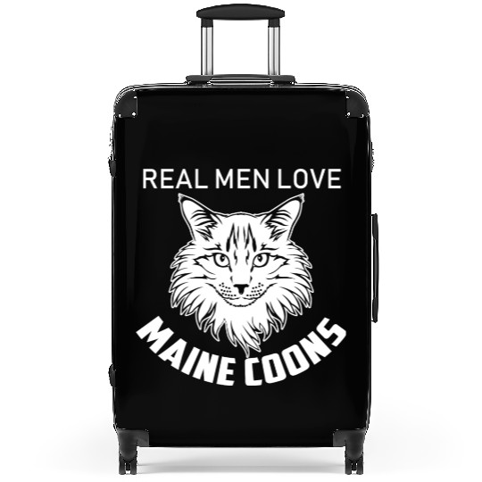 Real Men Love Maine Coons Gift For Cat Lover Suitcases