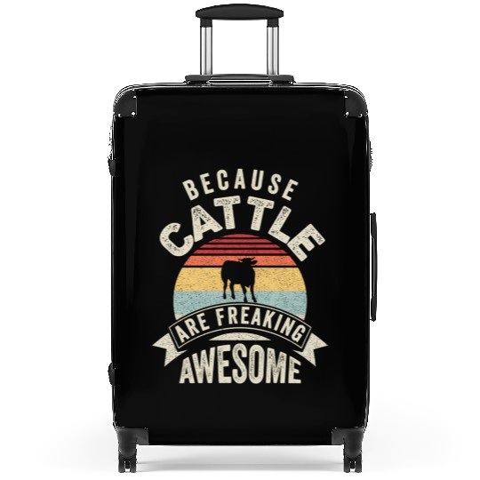 Because Cattle Are Freaking Awesome Cattle Suitcases