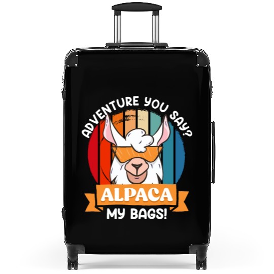 Alpaca my Bags funny Mountaineer Mountain fan Suitcases