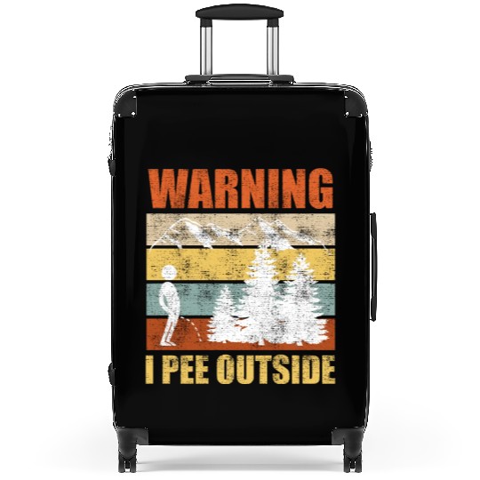 Wanderlust funny I love peeing outside Suitcases