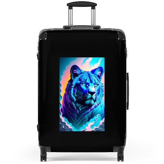 Unique and powerful lion Suitcases