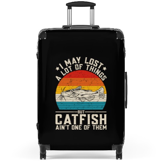 I May Lost A Lot Of Things But Catfish Fishing Cat Suitcases
