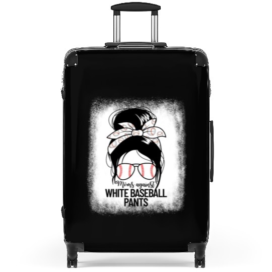 Moms Against White Baseball Pants Mom's Baseballba Suitcases