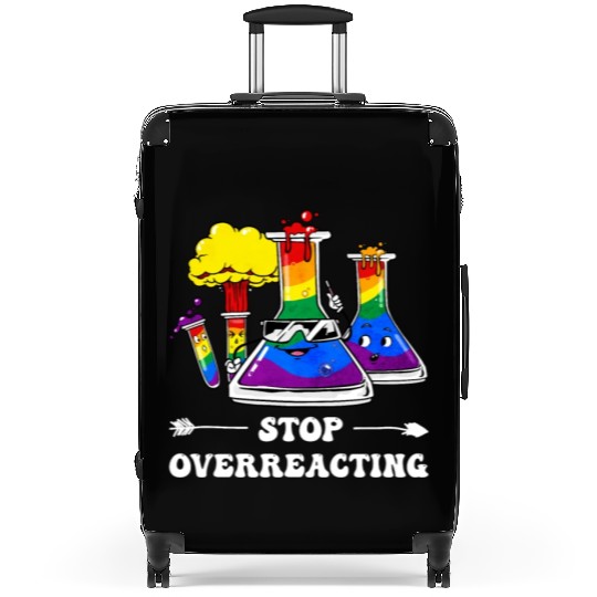 Gay Pride Rainbow Flag Science Teacher Suitcases