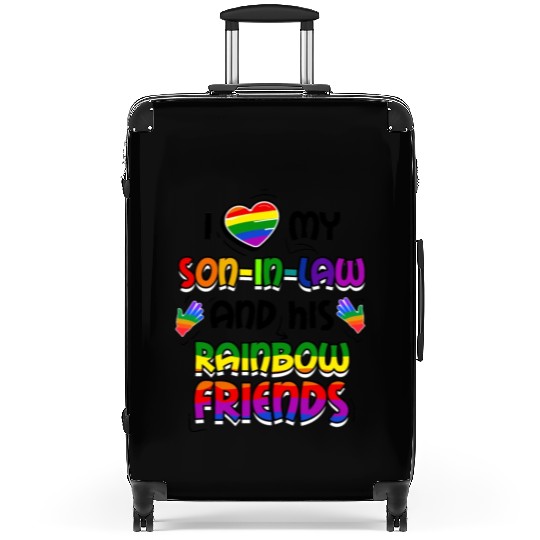 I Love My Son In Law And His Rainbow Friends LGBT Suitcases