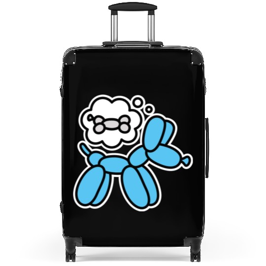Balloon dog and bone Balloon artist Balloon animal Suitcases