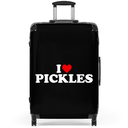 I Love Pickles He Suitcases