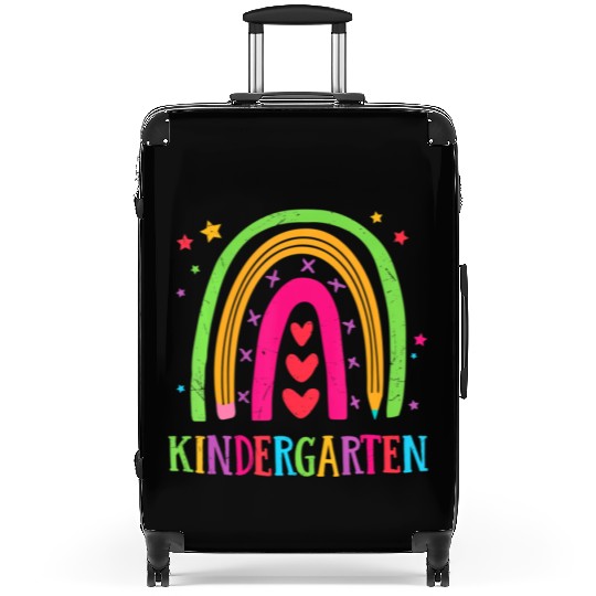 Kindergarten Rainbow Teacher Student Back To Schoo Suitcases