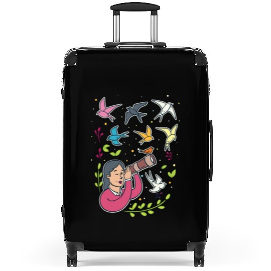 Bird Birdwatching Birdwatcher Suitcases