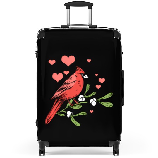 Bird Bird Watching Bird Watcher Birder Heart Cardi Suitcases