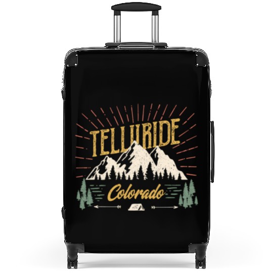 Telluride Colorado Mountain 80S Style Suitcases