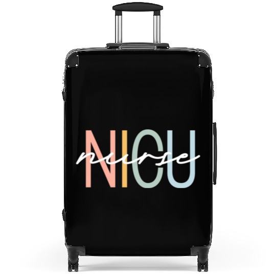 Nicu Nurse Icu Neonatal Boho Rainbow Team Tiny Hum Suitcases