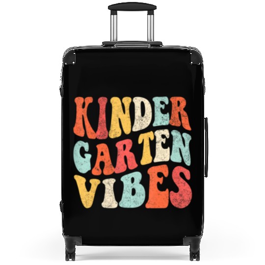 Kindergarten Vibes Funny Back to School Cute Teach Suitcases