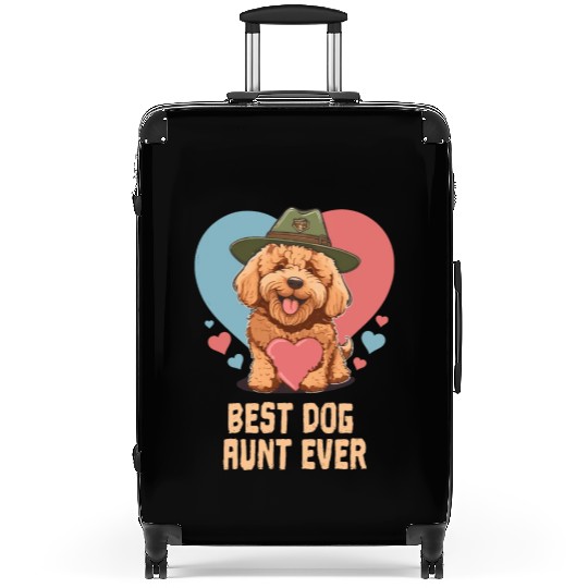 Best Dog Aunt Ever Goldendoodle Cute Dog Mom Suitcases