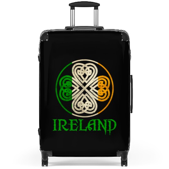 Celtic Knot Clover Ireland St Paddys Day Irish 202 Suitcases