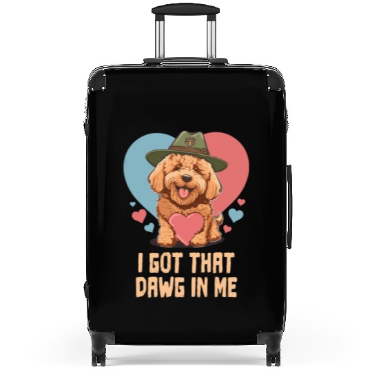 I Got Dawg In Me Goldendoodle Dad Doodle Mama Suitcases
