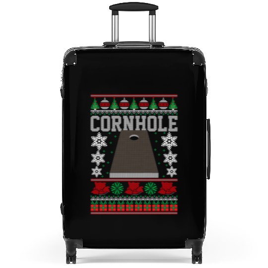 Cornhole Ugly Happy Suitcases